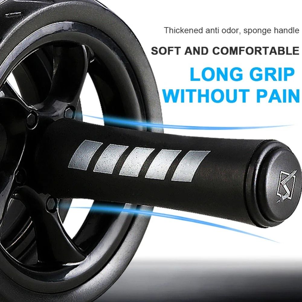 Ab Roller Wheel - Thicken ลูกกลิ้งออกกําลังกายหน้าท้องฟองน้ํานุ่ม Grip Strong โหลดแบริ่ง AB