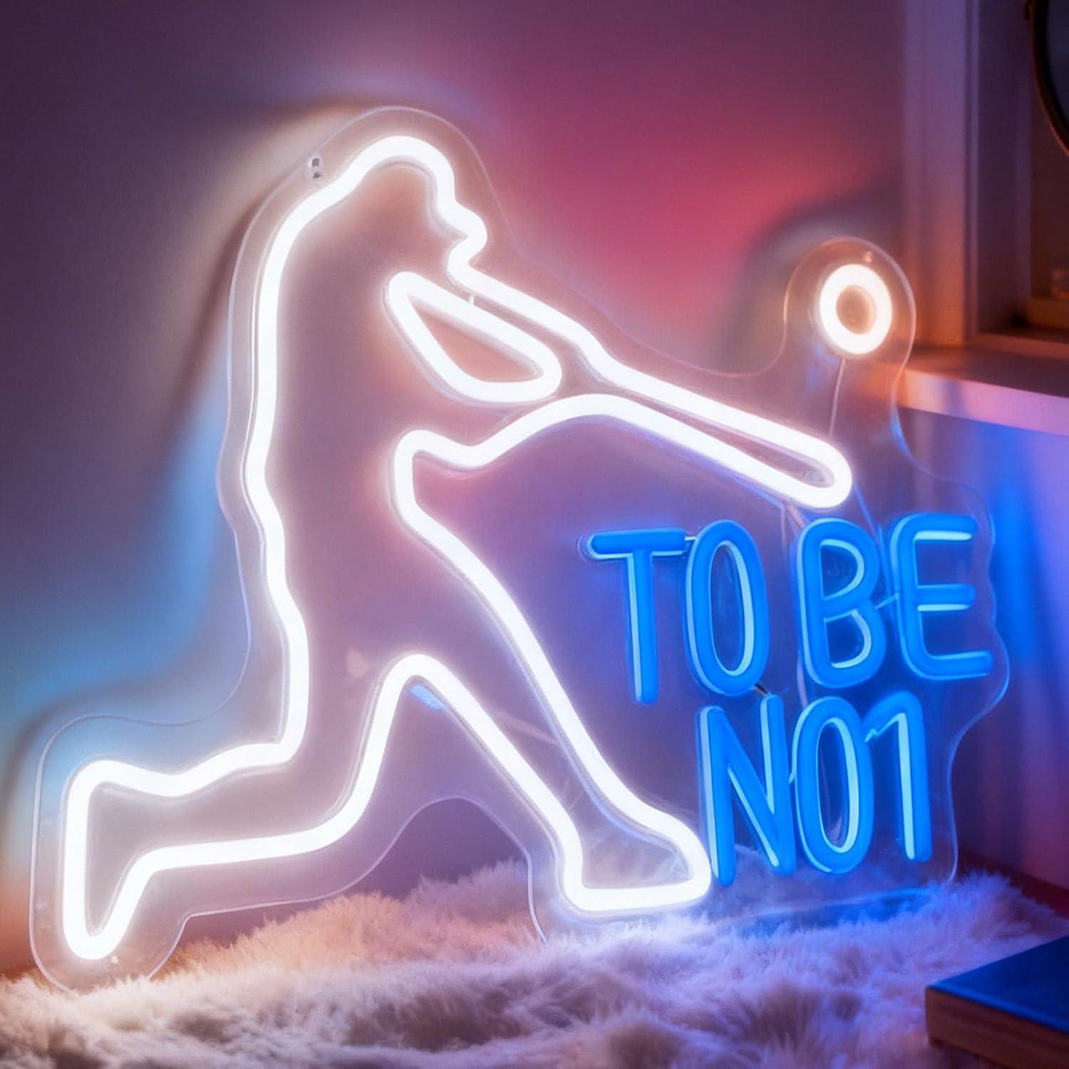 Home Gym Neon Sign - ป้ายไฟนีออน To Be No1 ไฟ LED