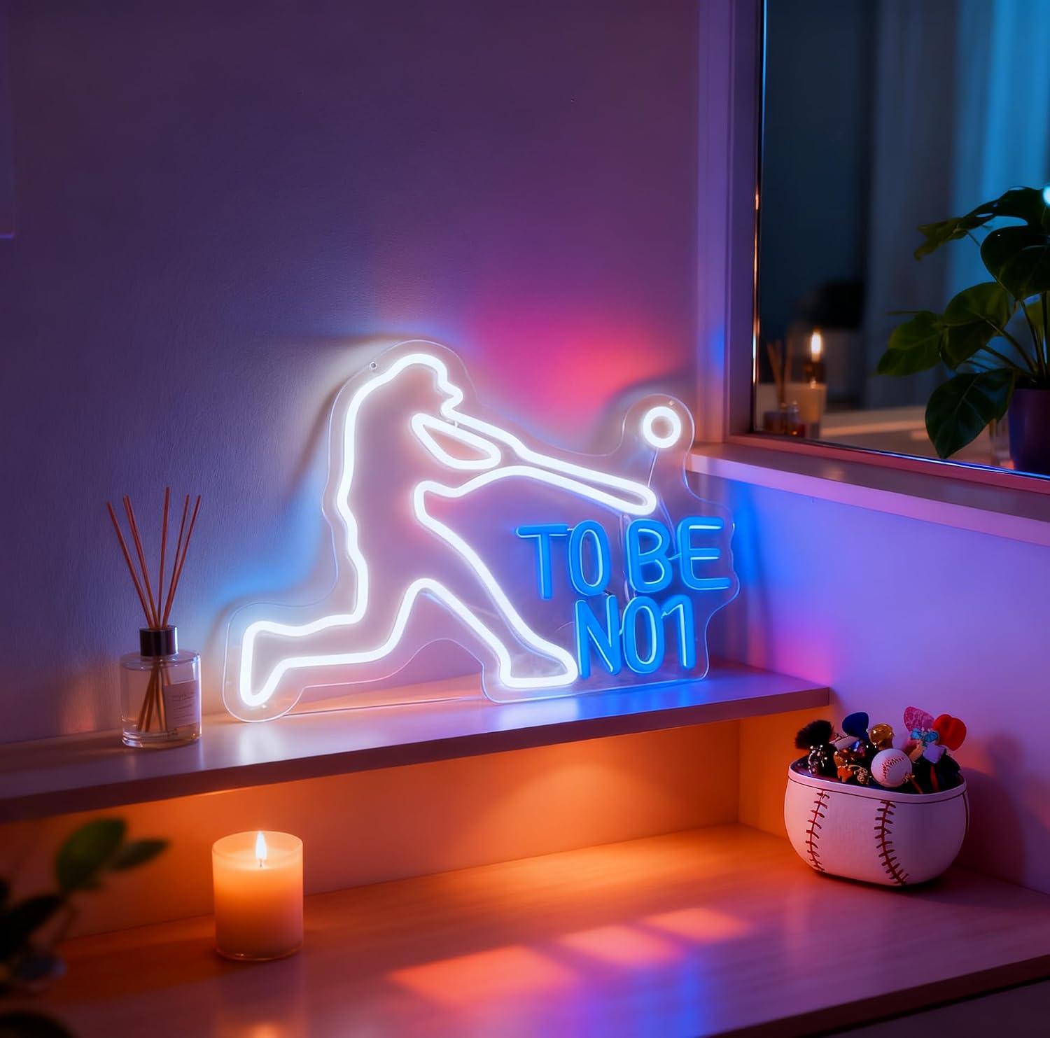 ป้ายไฟนีออน To Be No1 ไฟ LED ป - Home Gym Neon Sign บทวิจารณ์และราคา
