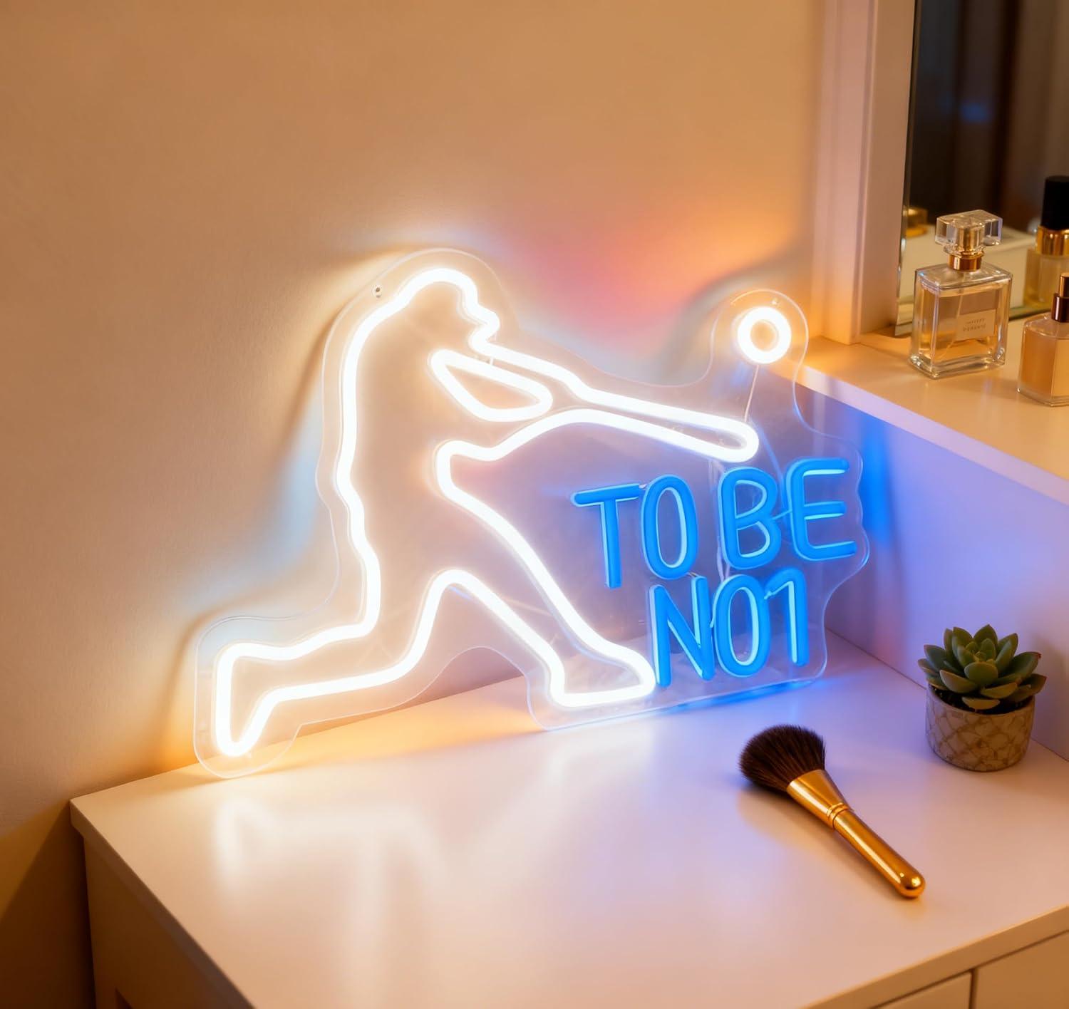 ป้ายไฟนีออน To Be No1 ไฟ LED ป - Home Gym Neon Sign บทวิจารณ์และราคา