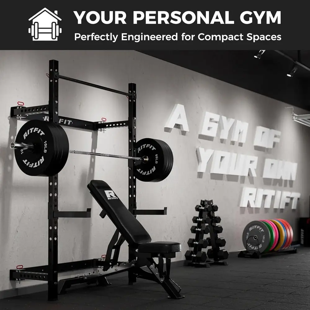 แร็คสควอทติดผนังขนาดกะทัดรัดสำ - Home Gym Designs บทวิจารณ์และราคา