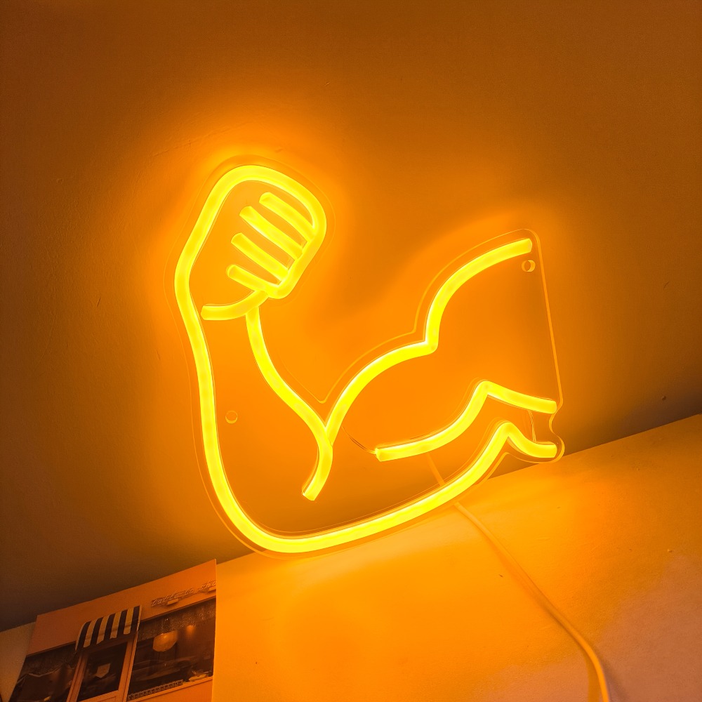 ไฟสร้างแรงบันดาลใจด้านฟิตเนส - - Home Gym Neon Sign บทวิจารณ์และราคา