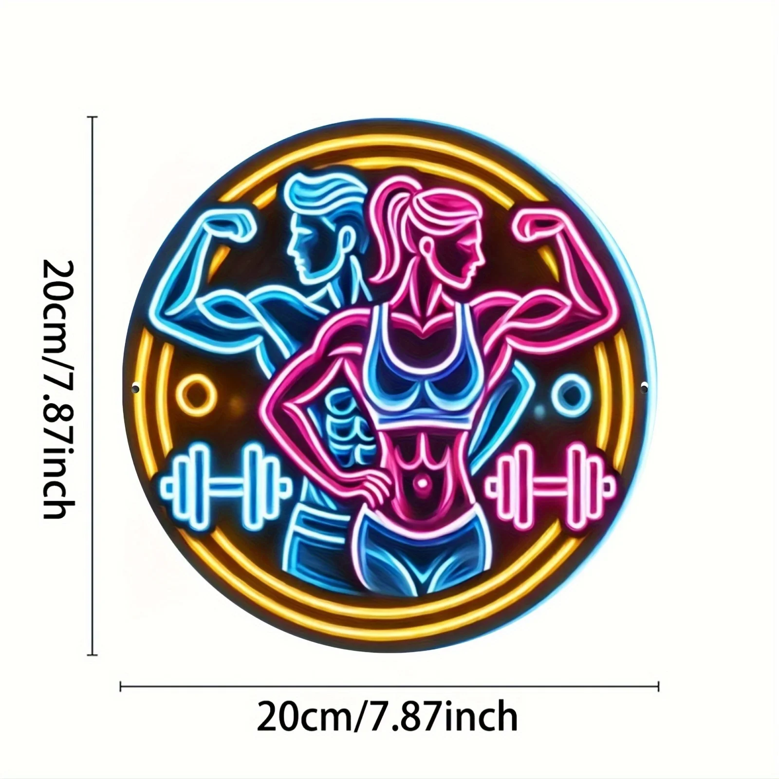 ป้ายโลหะ 2 มิติ ป้ายไฟนีออนสำห - Home Gym Neon Sign บทวิจารณ์และราคา