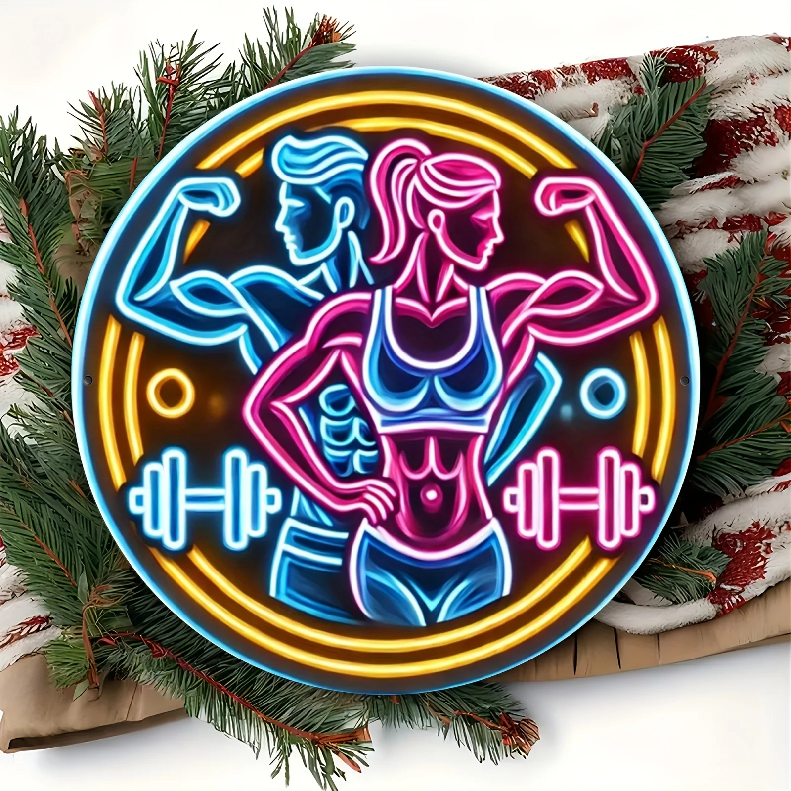 ป้ายโลหะ 2 มิติ ป้ายไฟนีออนสำห - Home Gym Neon Sign บทวิจารณ์และราคา