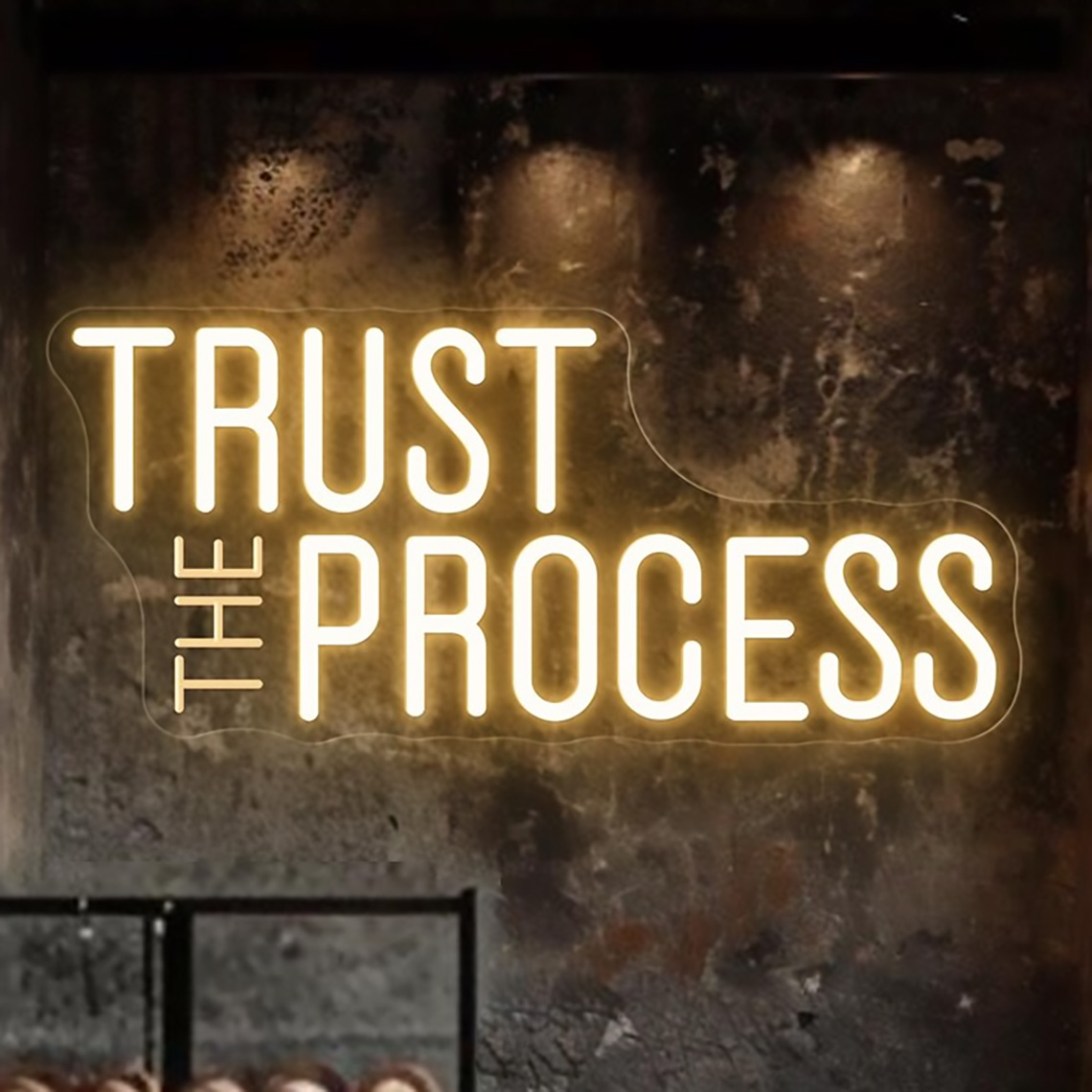 ป้ายไฟนีออน Trust The Process, - Home Gym Neon Sign บทวิจารณ์และราคา