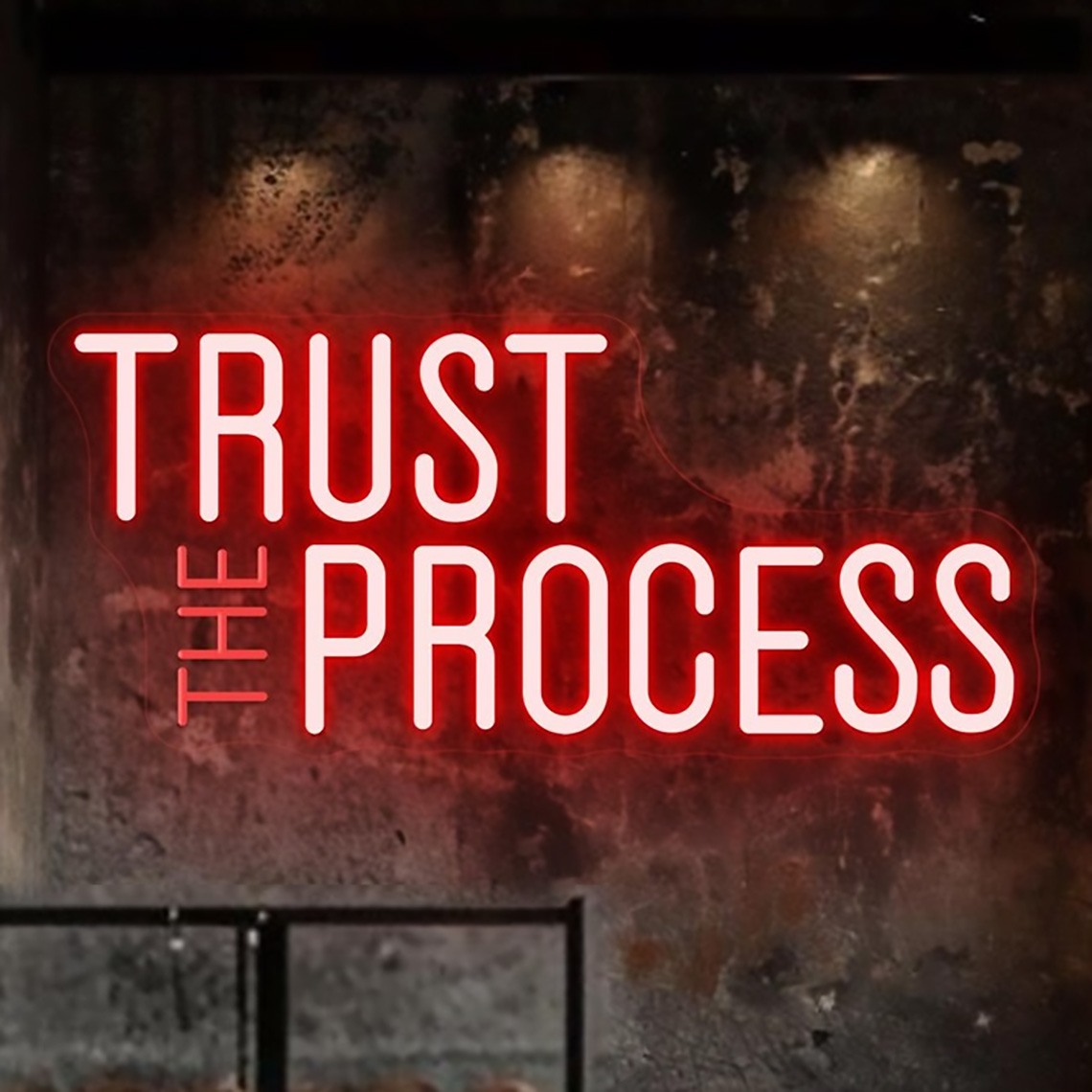 ป้ายไฟนีออน Trust The Process, - Home Gym Neon Sign บทวิจารณ์และราคา