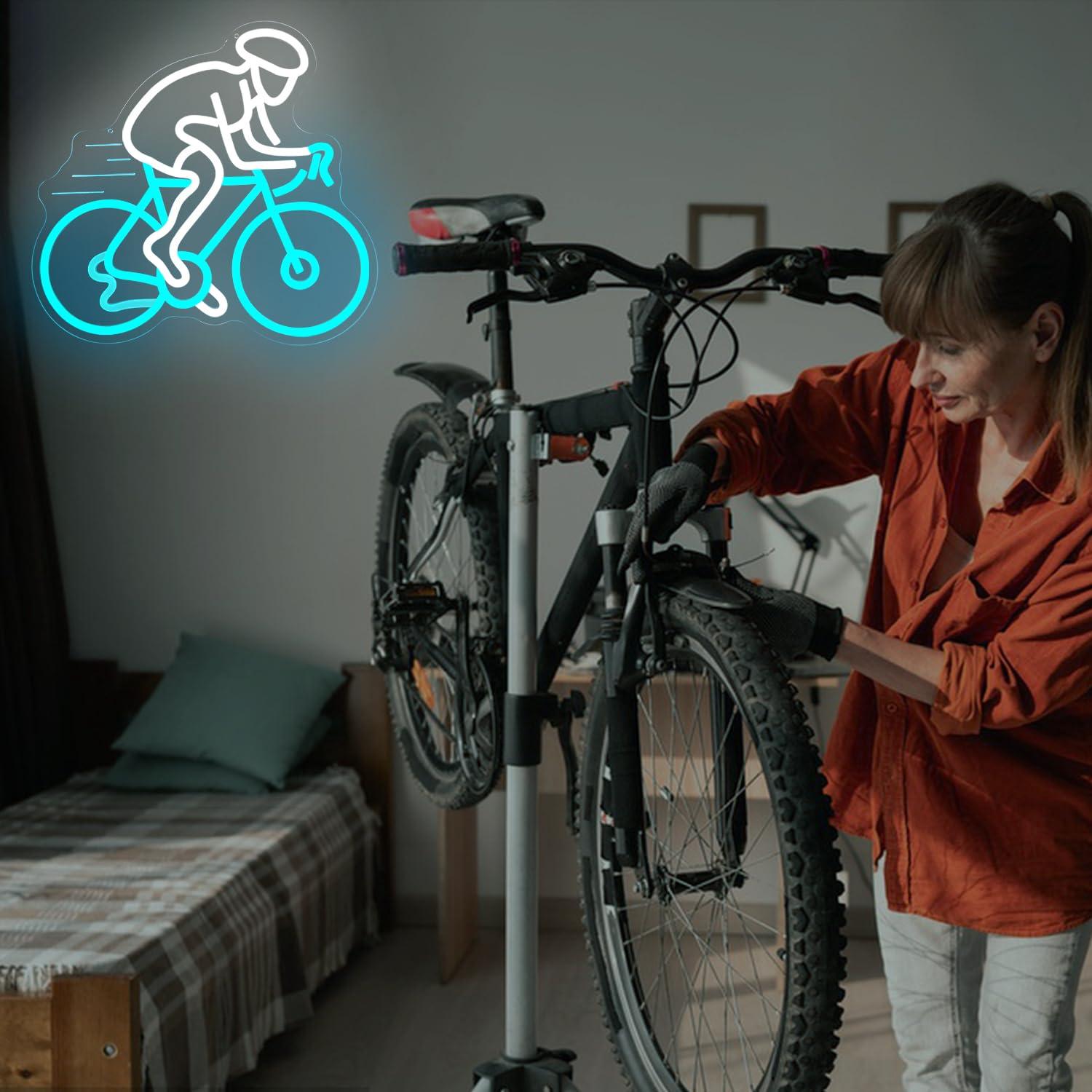 ป้ายไฟนีออนรูปนักปั่นจักรยาน ไ - Home Gym Neon Sign บทวิจารณ์และราคา